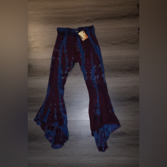 iheartraves Free Spirit Tie Dye Bell Bottoms small - Picture 3 of 9